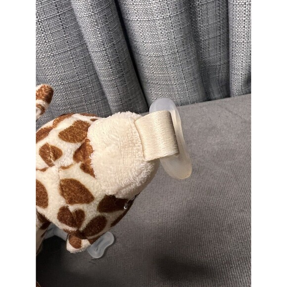 Philips AVENT Snuggle Pacifier Holder Elephant Giraffe Lovey Plush Stuffed Lot - Picture 8 of 14